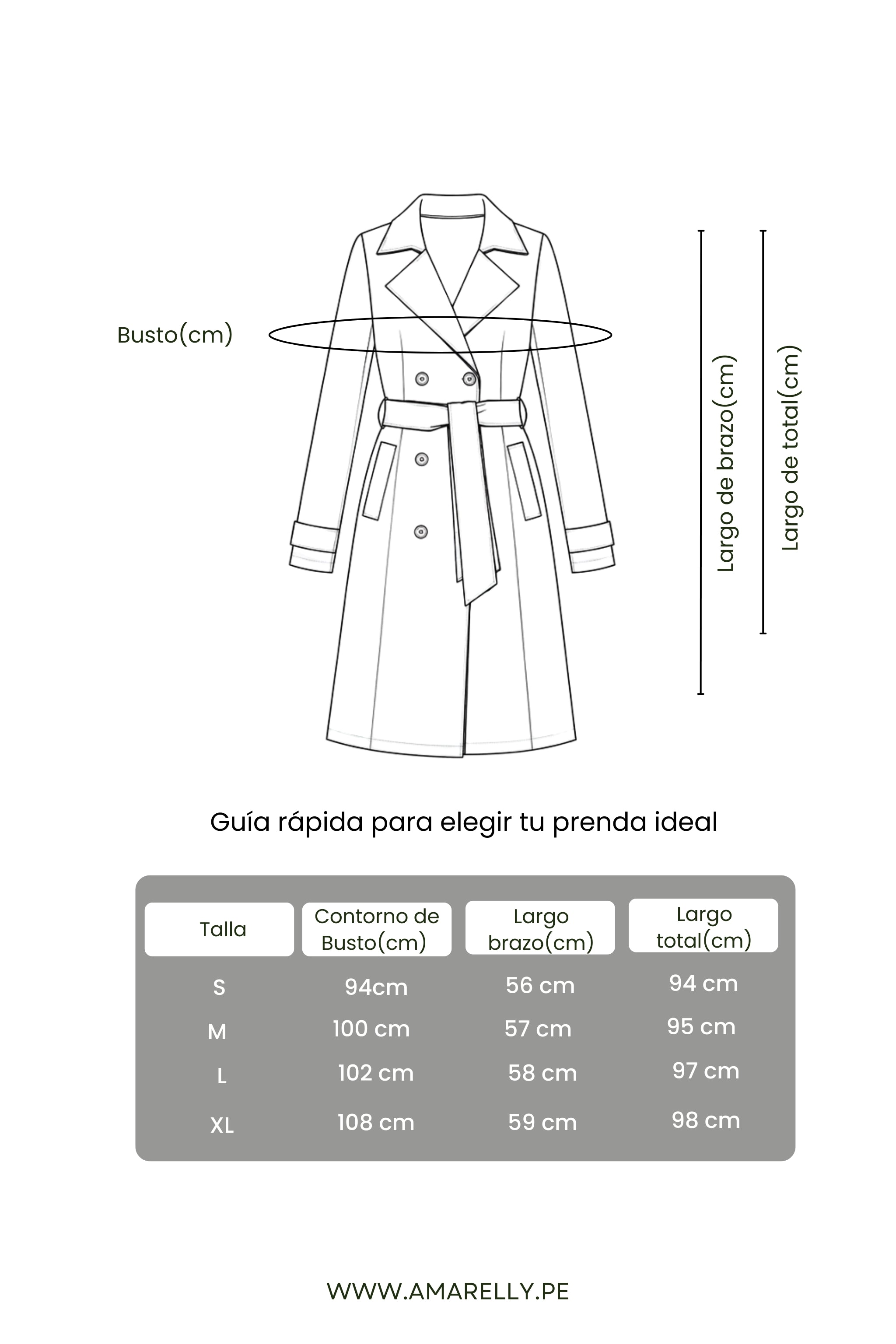 Gabardina Amelie