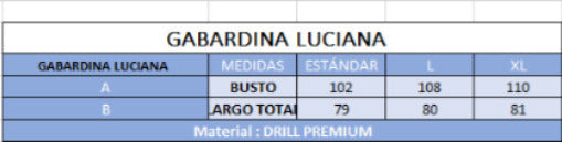 GABARDINA LUCIANA